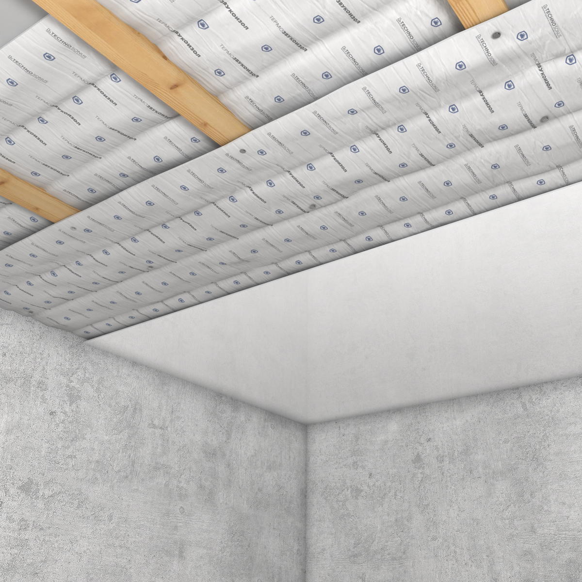 шумоизоляция под натяжной потолок